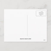 Rode telefooncel feestdagenkaart (Achterkant)