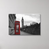 Rode telefooncel in Londen canvas (Voorkant)