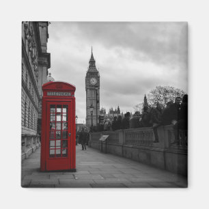 Rode telefooncel in Londen magnet