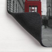 Rode telefooncel in London mousepad Muismat (Hoek)