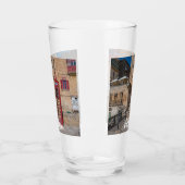 Rode telefooncel in Valletta Malta Glas (Links)