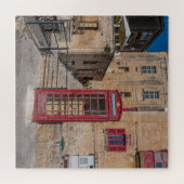 Rode telefooncel in Valletta Malta Legpuzzel (Horizontaal)