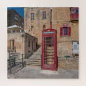 Rode telefooncel in Valletta Malta Legpuzzel (Verticaal)