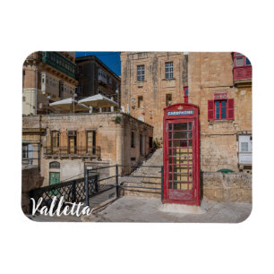 Rode telefooncel in Valletta Malta Magneet