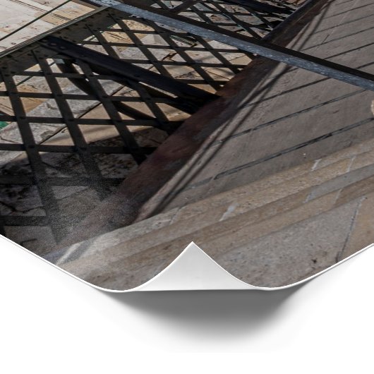 Rode telefooncel in Valletta Malta Perfect Poster (Hoek)