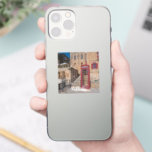 Rode telefooncel in Valletta Malta Sticker (Telefoon)