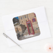 Rode telefooncel in Valletta Malta Vierkante Sticker (Envelop)