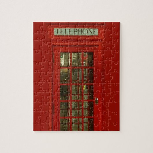  rode telefooncel London City Travel Art Legpuzzel (Verticaal)