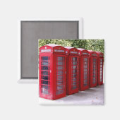 Rode telefooncel magneet (Voorkant / Achterkant)