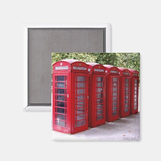 Rode telefooncel magneet (Voorkant / Achterkant)