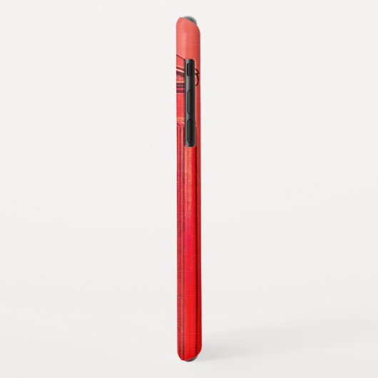 Rode telefoondoos - Brits iPhone XR Hoesje van het (Achterkant/links)