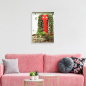 Rode telefoondoos canvas afdruk (Insitu (Woonkamer))