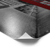 Rode telefoondoos in Londen, foto-afdruk Foto Afdruk (Hoek)