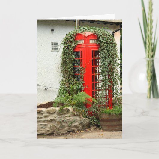 Rode telefoondoos kaart (Voorkant)