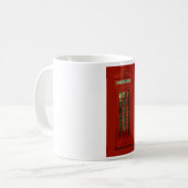  rode telefoondoos koffiemok (Voorkant links)