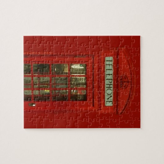  rode telefoondoos legpuzzel (Horizontaal)