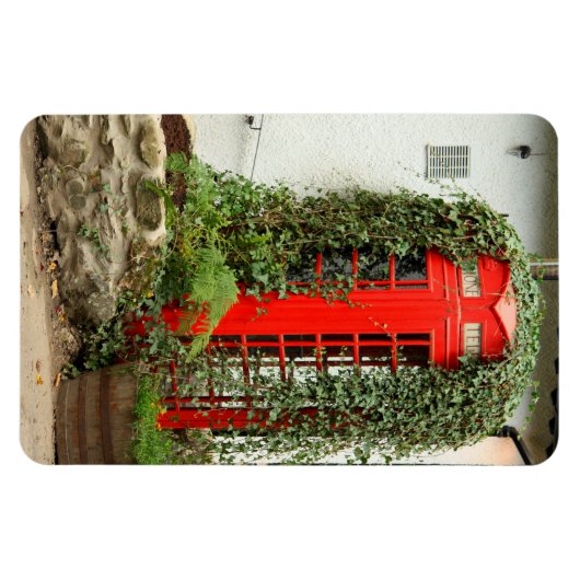 Rode telefoondoos magneet (Horizontaal)