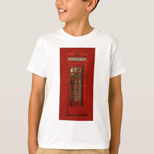  rode telefoondoos t-shirt (Voorkant)