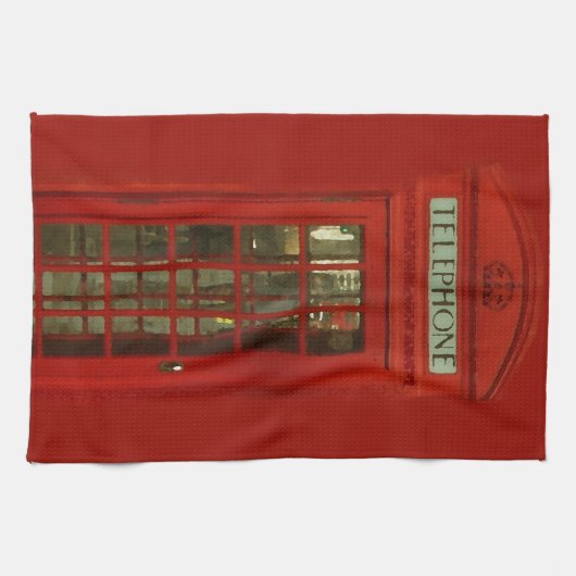  rode telefoondoos theedoek (Horizontaal)