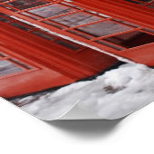 Rode telefoons bij Big Ben Poster (Hoek)