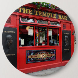 Rode tempelbalk, knop in Dublin Ronde Button 6,0 Cm