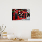 Rode Temple Bar-pub in Dublin poster (Keuken)