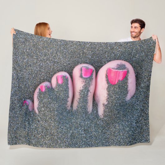 RODE TENEN FLEECE DEKEN (In situ)