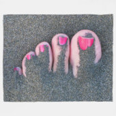 RODE TENEN FLEECE DEKEN (Voorkant (Horizontaal))