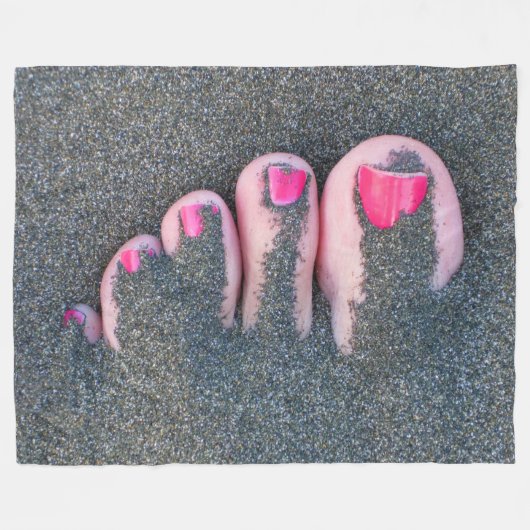 RODE TENEN FLEECE DEKEN (Voorkant (Horizontaal))