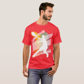 Rode Tennis T-shirt (Voorkant volledig)