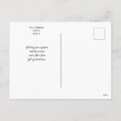 Rode Tent Camper met Kerstmis Feestdagenkaart (Achterkant)