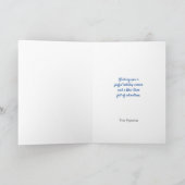 Rode Tent met Kerstkous Feestdagen Kaart (Binnen)