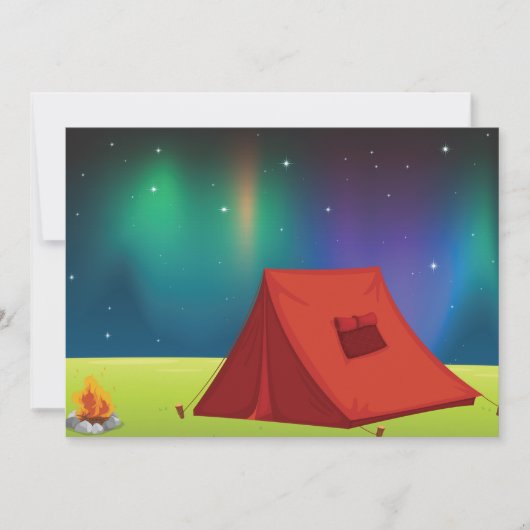 Rode Tent Uitnodigingen (Voorkant)