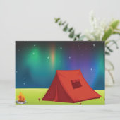 Rode Tent Uitnodigingen (Staand voorkant)