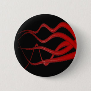 Rode tentakels ronde button 5,7 cm