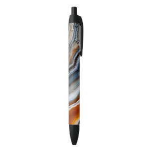 Rode Terracotta Witte Zwarte Blauwe Gouden Agate G Inkt Pen