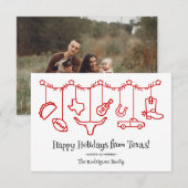 Rode Texas Vakantie Hangende Iconen (Voorkant / Achterkant)