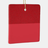 Rode textured-top aangepaste Ornament (Rechts)