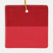 Rode textured-top aangepaste Ornament (Voorkant)