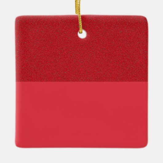 Rode textured-top aangepaste Ornament (Voorkant)
