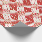 Rode Textures Cadeaupapier (Hoek)