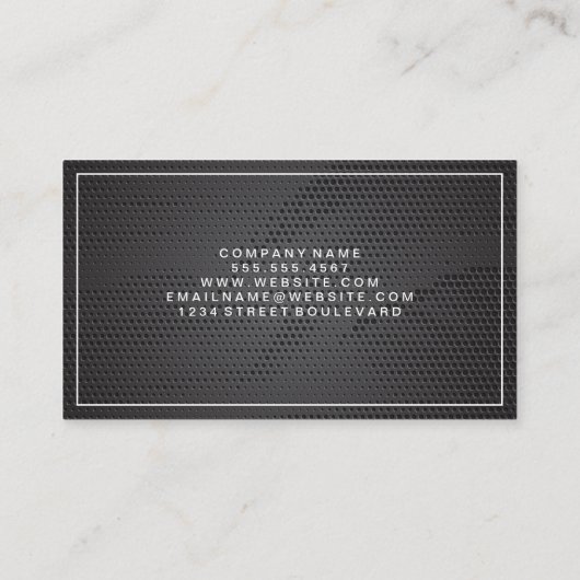 Rode textuur | Klassieke witte rand Visitekaartje (Achterkant)