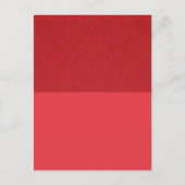 Rode Textuur Top Split Aangepast Briefkaart (Voorkant)