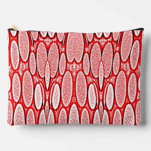 Rode textuur trendy klassieke patroon etui (Voorkant)