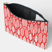 Rode textuur trendy klassieke patroon etui (Open)
