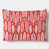 Rode textuur trendy klassieke patroon etui (Achterkant)