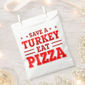 rode Thanksgiving red kalkoen pizza Bedankzakje (Geknipt)