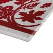 Rode Thanksgiving Turkije Bloemensnijplank Snijplank (Hoek)