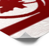 Rode Thanksgiving Turkije Floral Poster (Hoek)