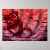 rode theatermaskers poster (Voorkant)